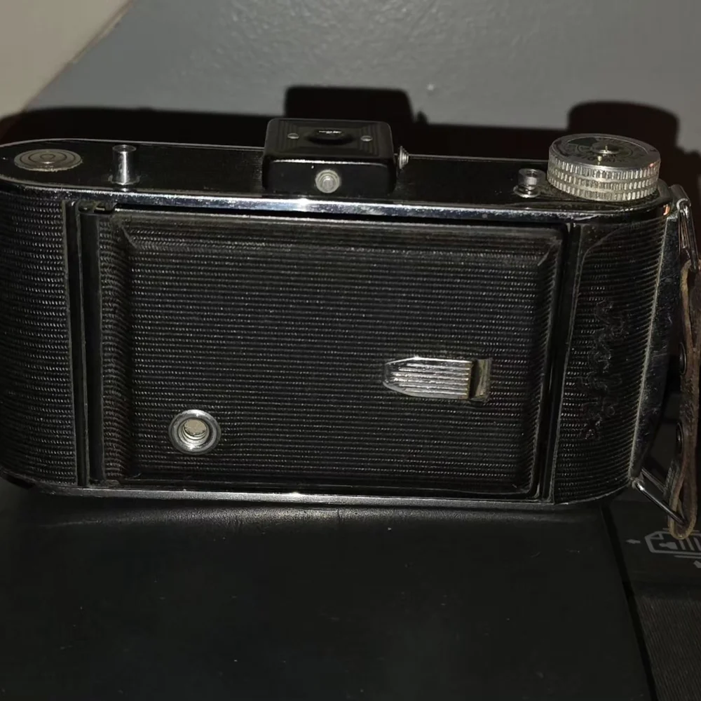 Vintage Folding Camera - Black